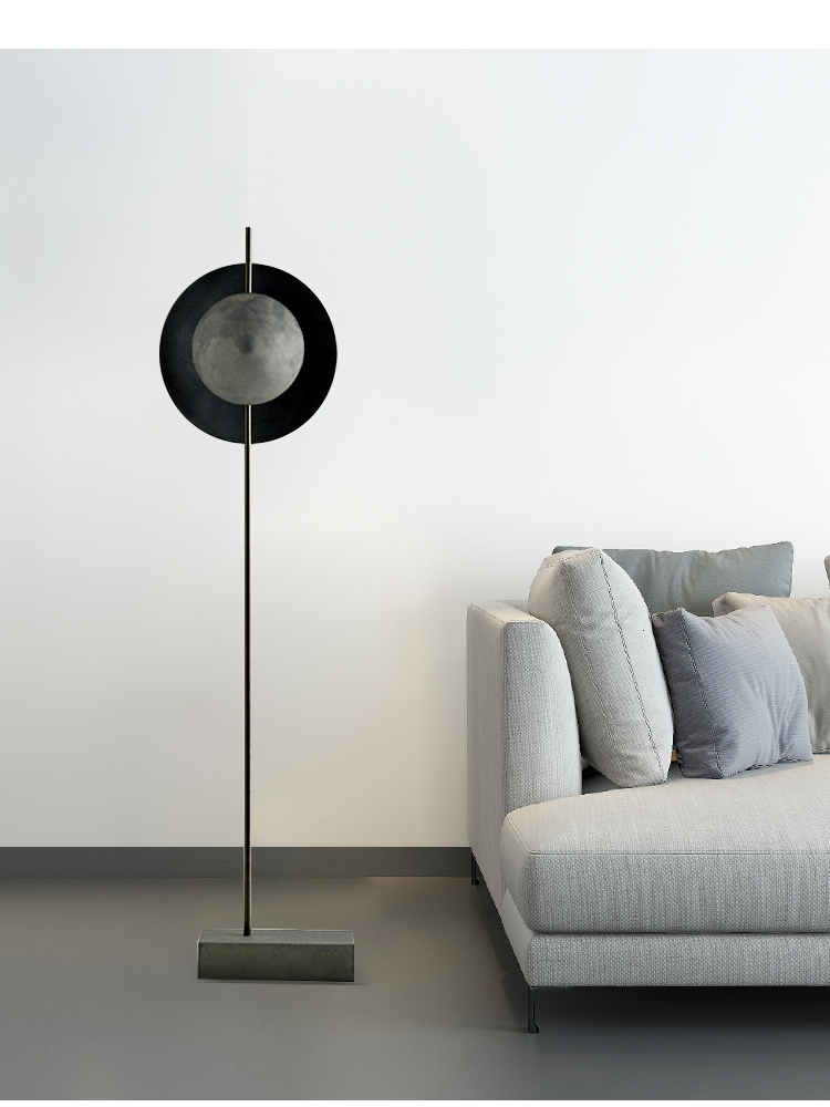 现代简约客厅金属创意落地灯北欧设计师卧室书房沙发样板房落地灯